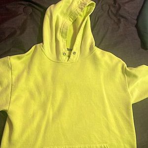 yellow hoodie